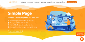 DỊCH VỤ THIẾT KẾ LANDING PAGE SIMPLE PAGE